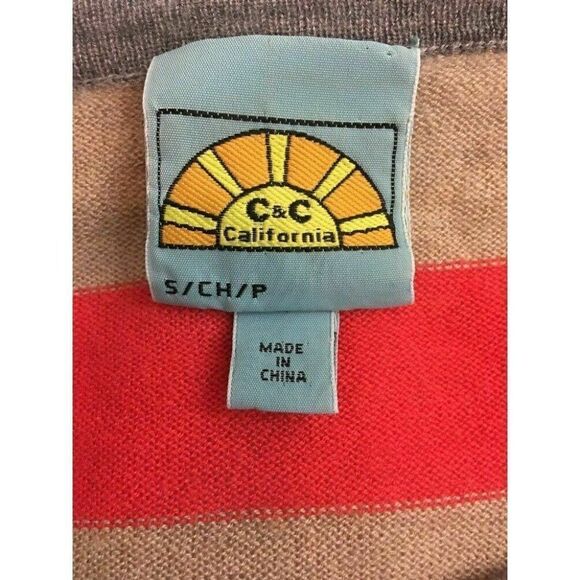 C C California Striped Long sleeve t shirt - Picture 5 of 6